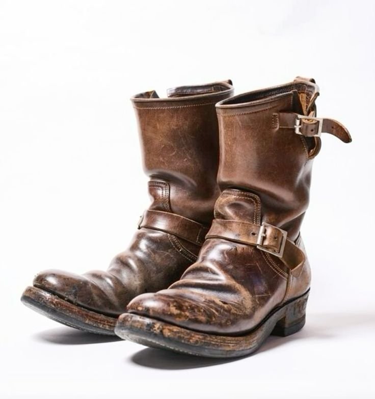 brass engineer boots