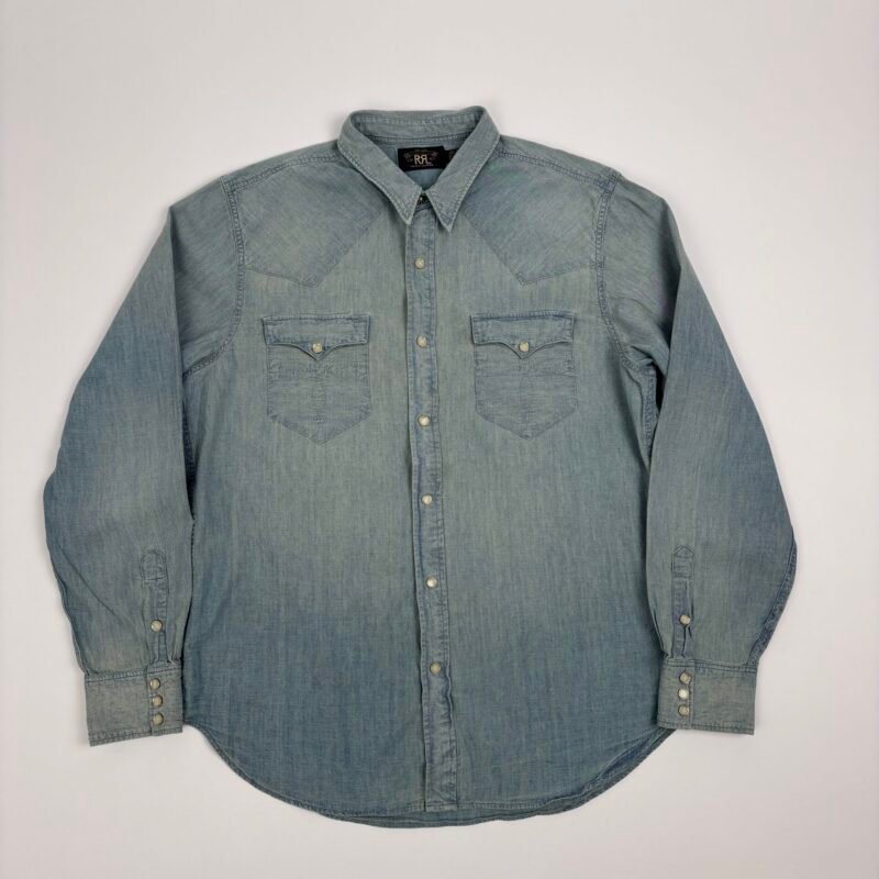 rrl western chambray shirt