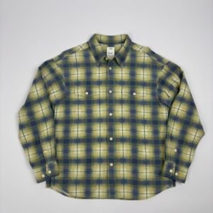 visvim pioneer khadi check button up shirt