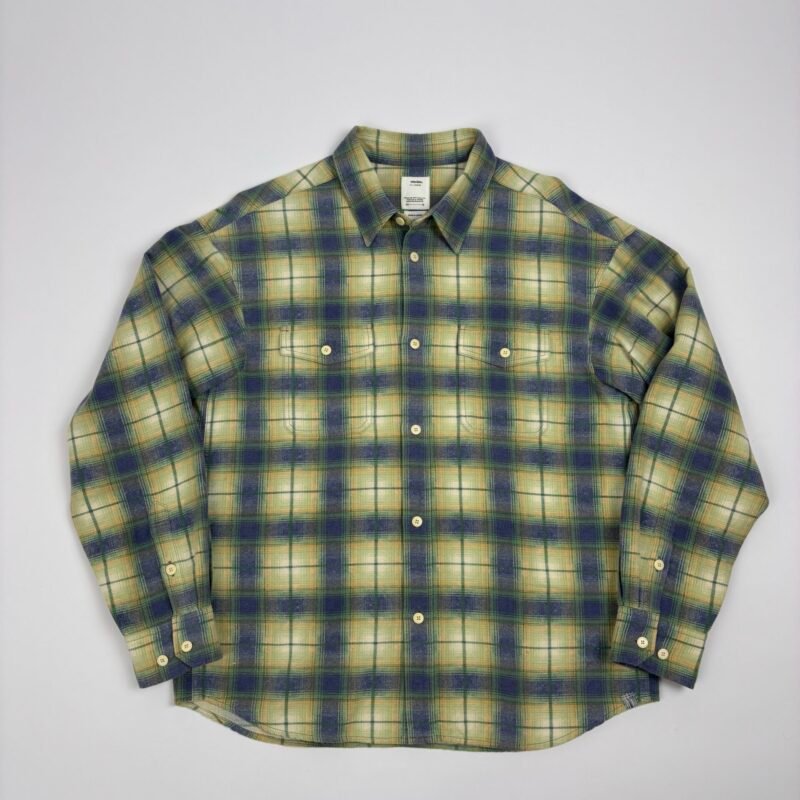 visvim pioneer khadi check button up shirt