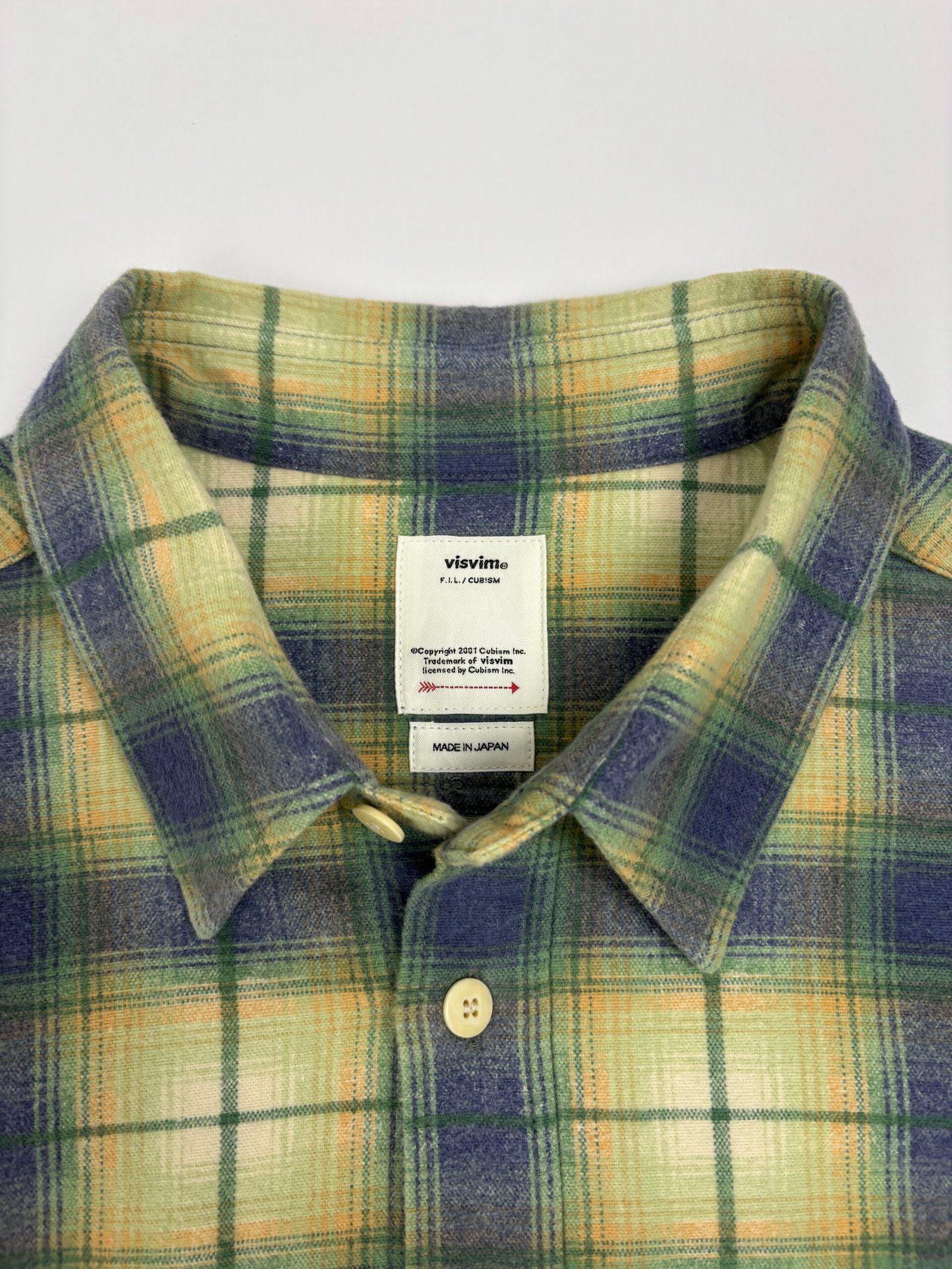 visvim pioneer khadi check button up shirt visvim pioneer khadi check button up shirt