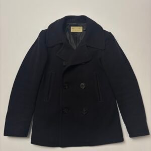 RRL navy pea coat mens size S