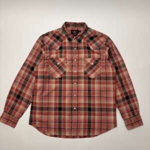 rrl plaid western shirt
