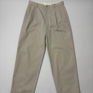 a.presse supima cotton chino trousers double pleats