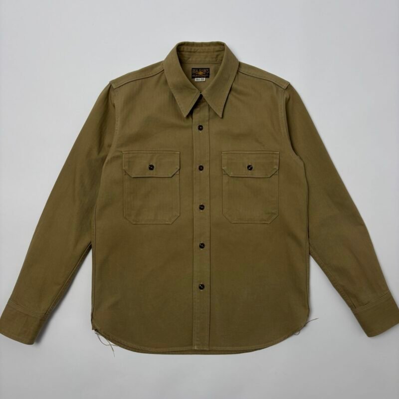 the real mccoy’s herringbone work shirt