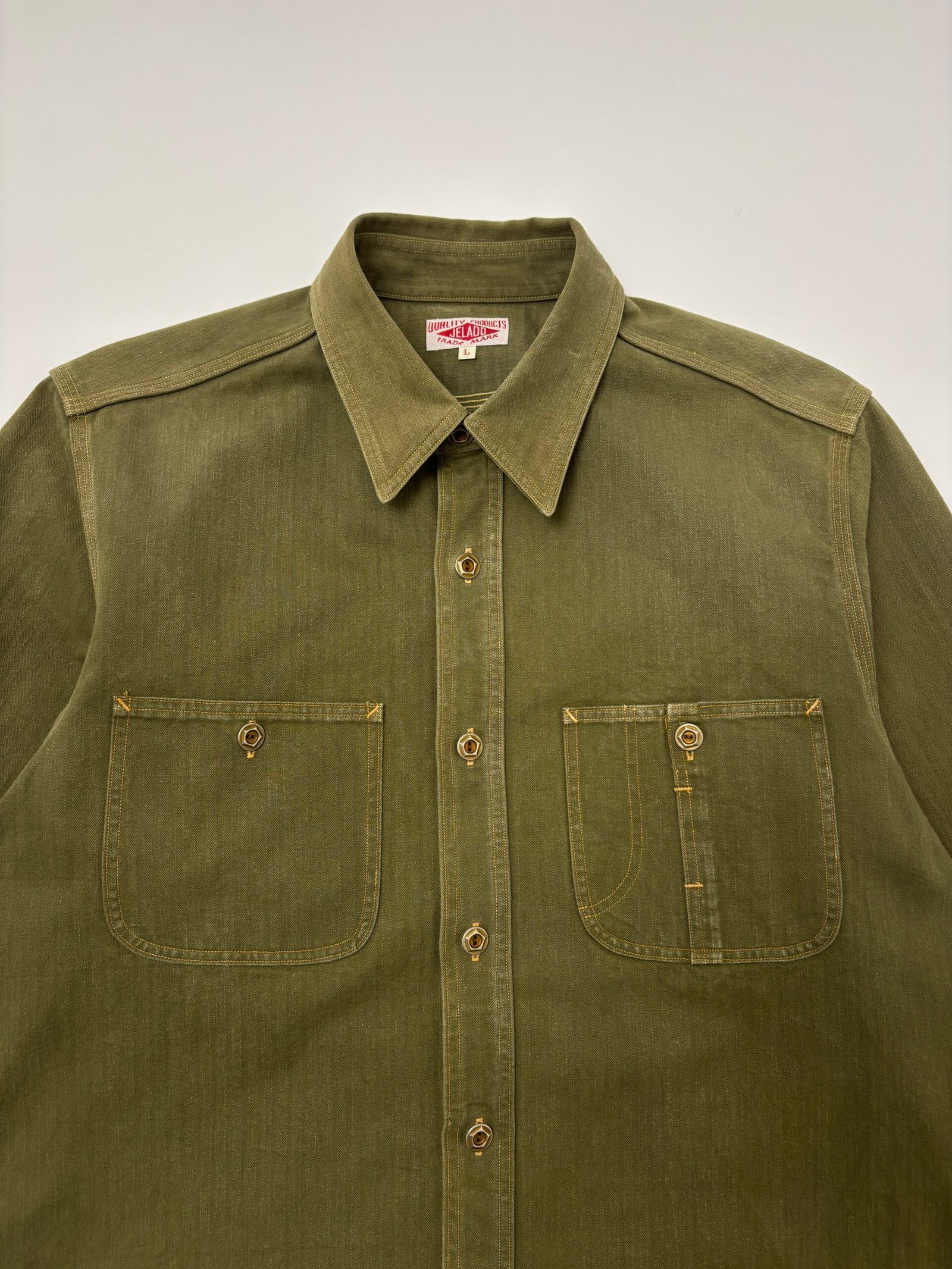 jelado herringbone twill work shirt jelado herringbone twill work shirt