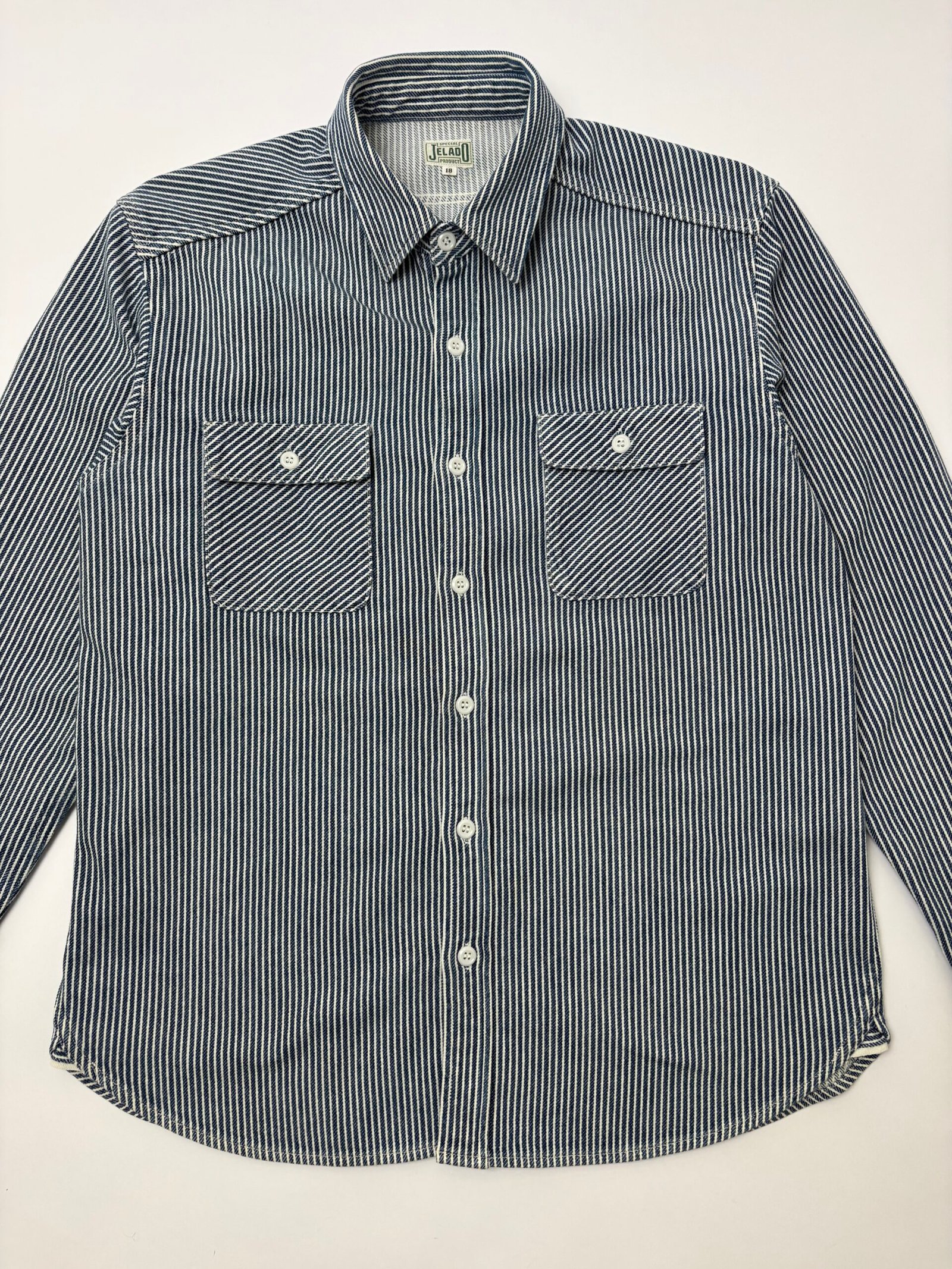 jelado hickory stripe denim work shirt jelado hickory stripe denim work shirt