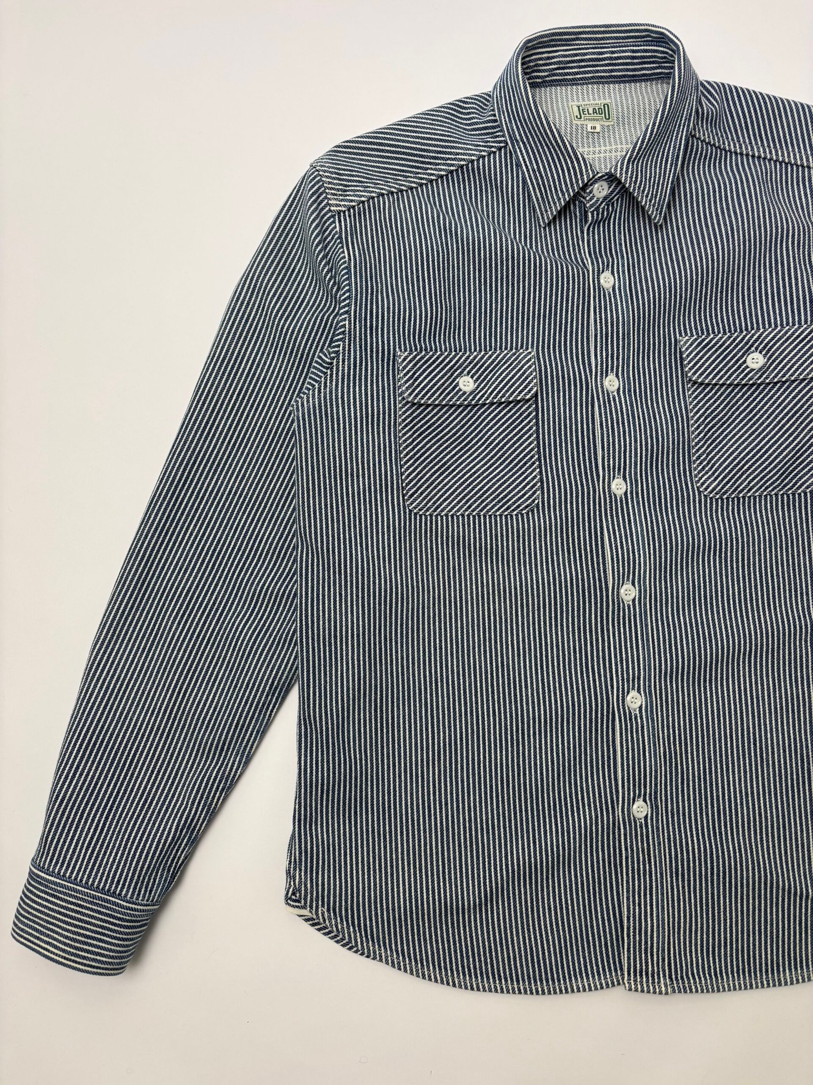 jelado hickory stripe denim work shirt jelado hickory stripe denim work shirt