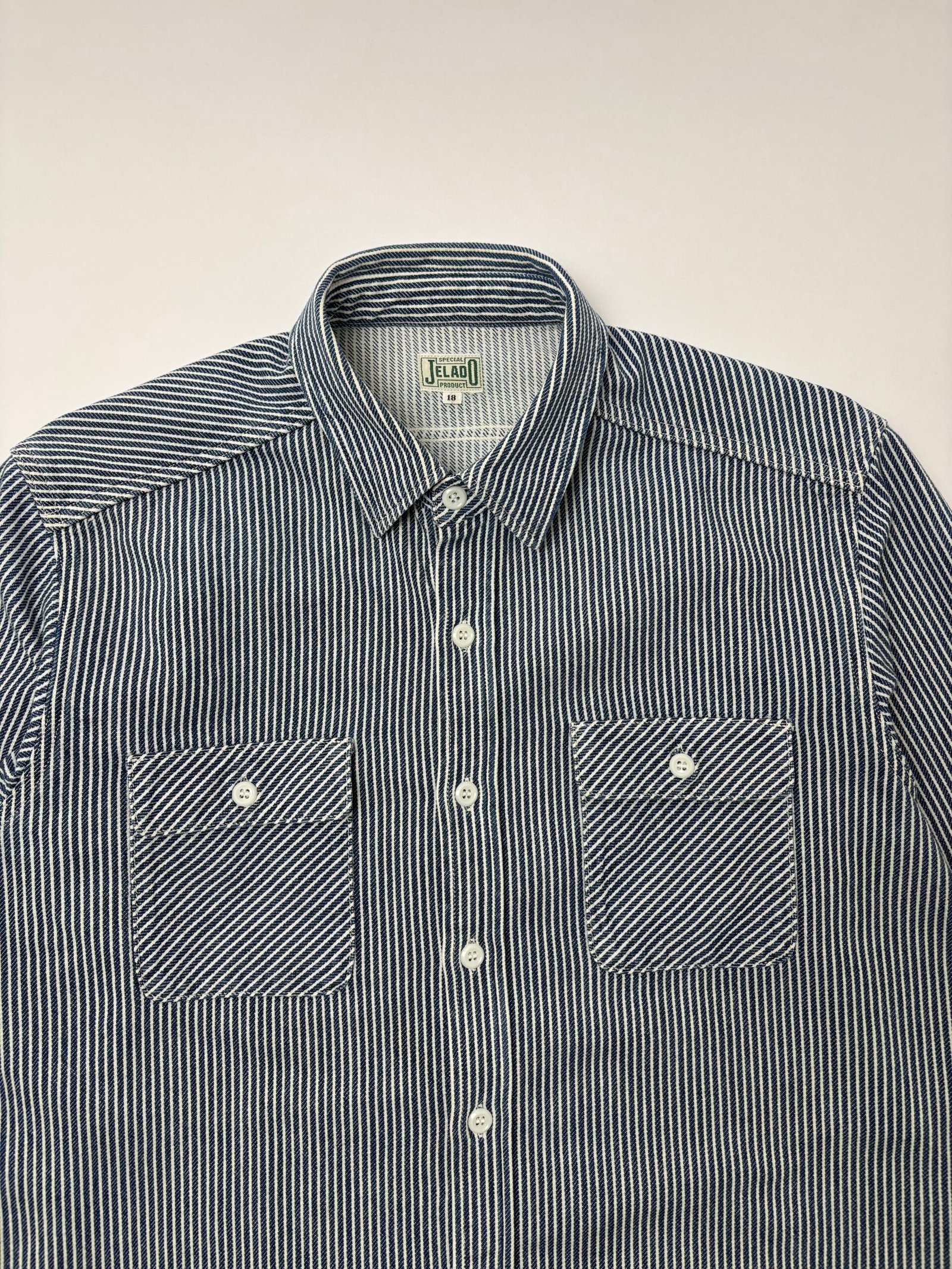 jelado hickory stripe denim work shirt jelado hickory stripe denim work shirt