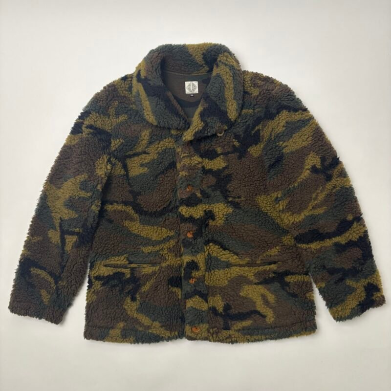 jelado fluffy pile camo fleece jacket