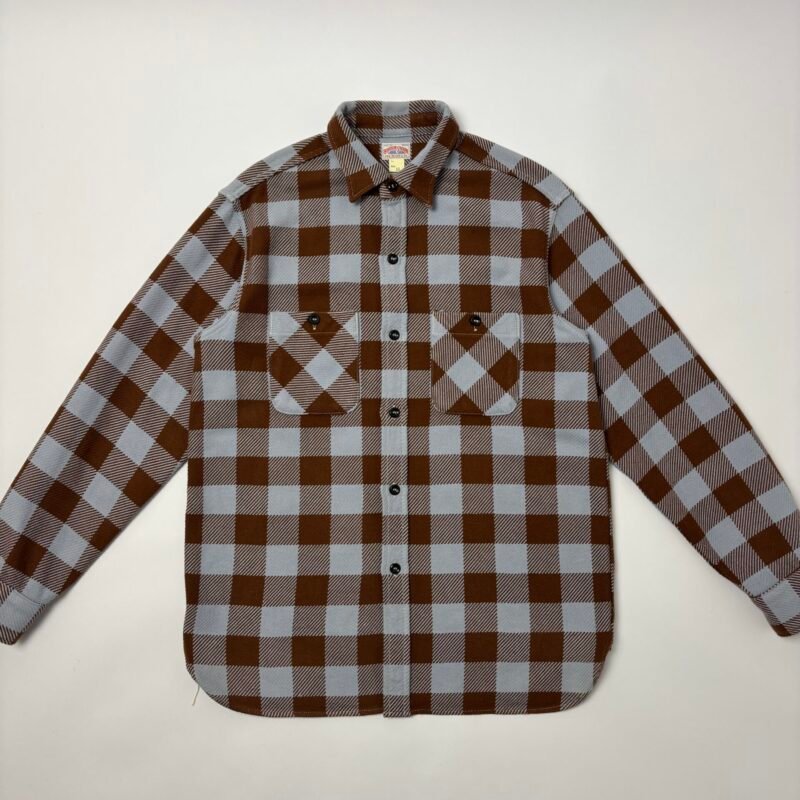 the real mccoy’s 8hu buffalo check flannel shirt