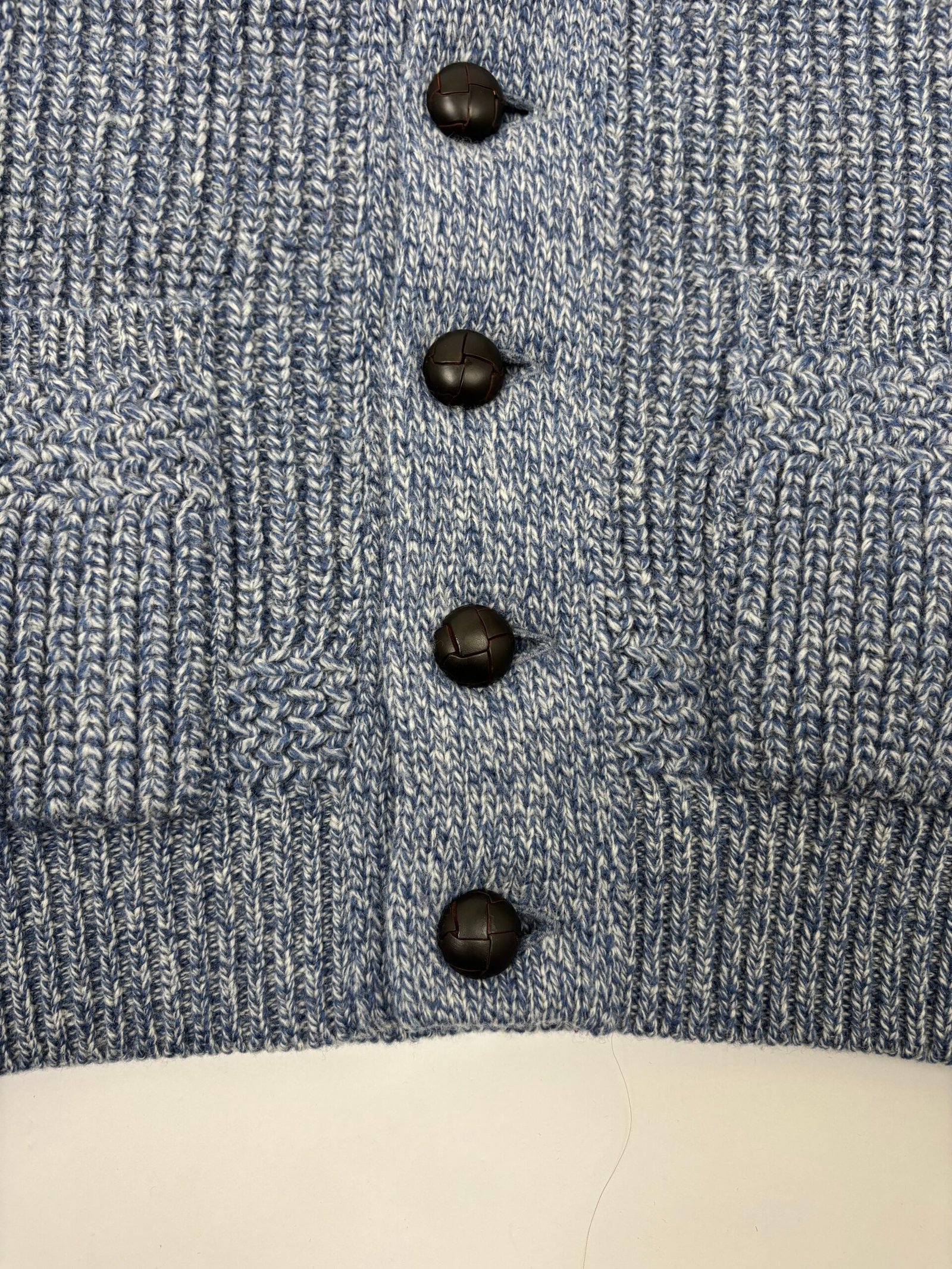 boncoura knit cardigan blue Boncoura Heavy Knit Cardigan