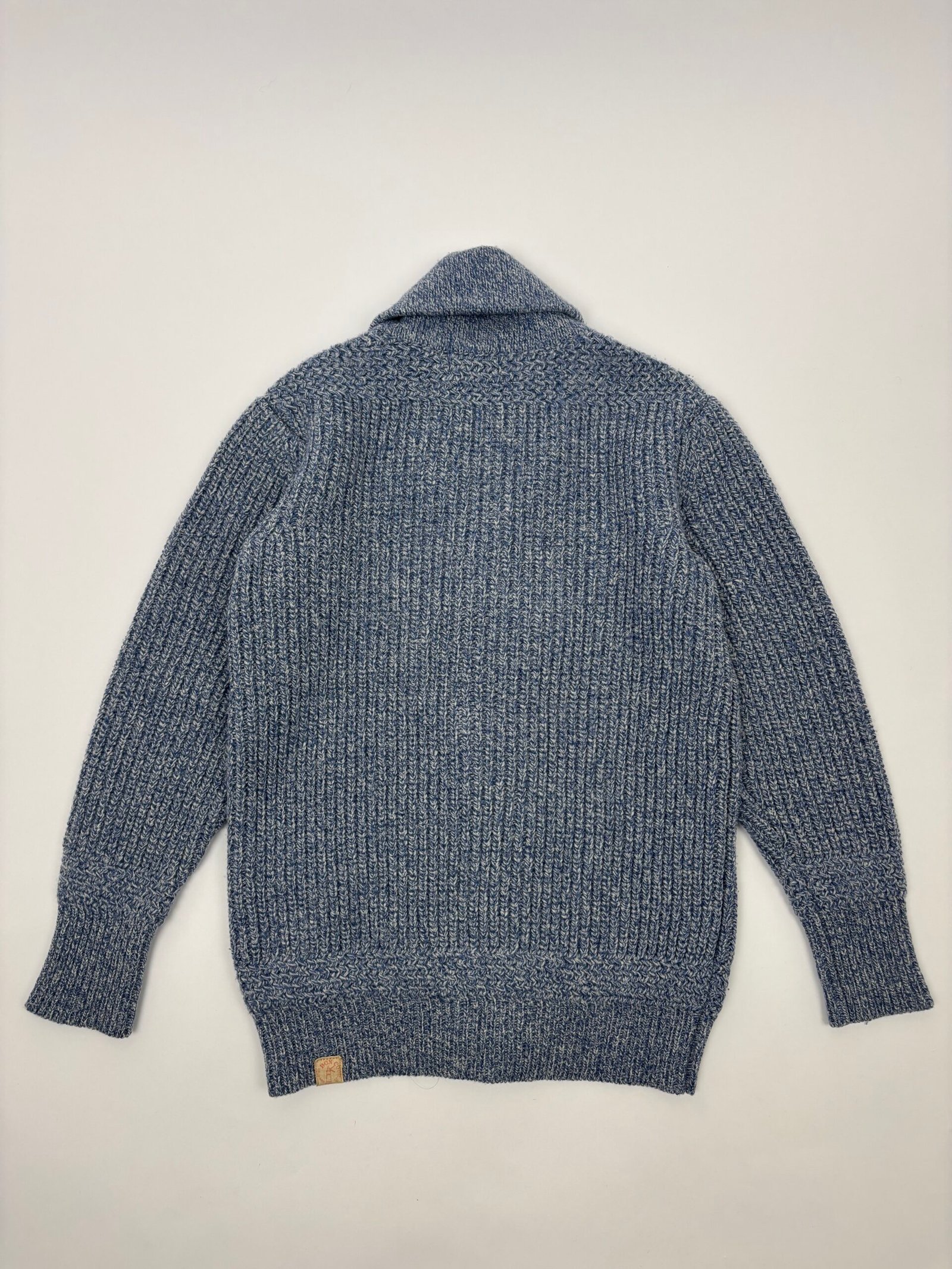 boncoura knit cardigan blue Boncoura Heavy Knit Cardigan