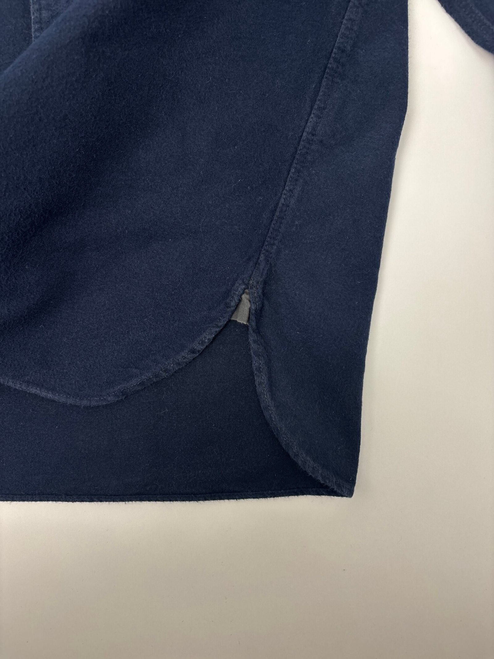 fullcount navy long sleeve shirt Fullcount Brushed Cotton CPO Shirt