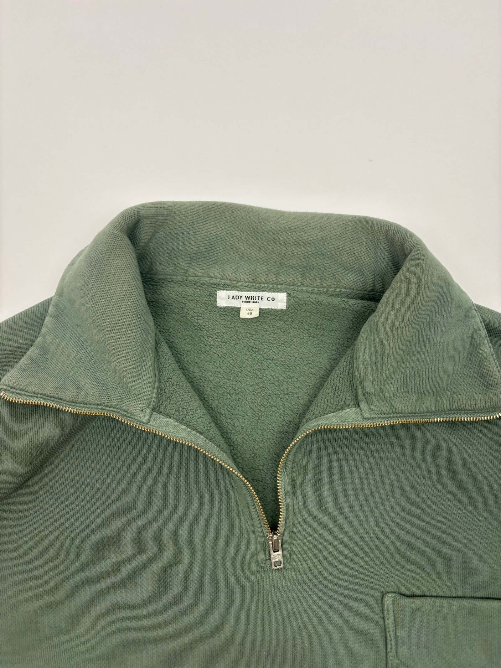 lady white co. half zip sweatshirt Lady White Co. Quarter Zip Sweatshirt
