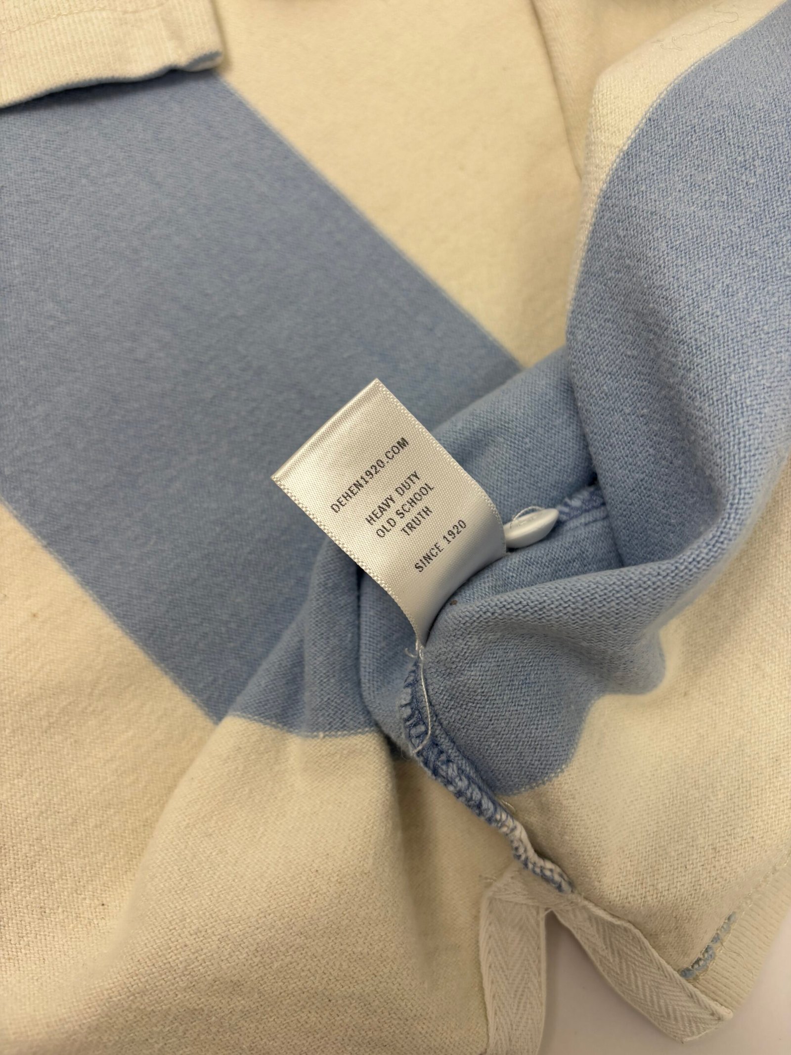 dehen 1920 rugby shirt light blue Dehen 1920 Rugby Shirt