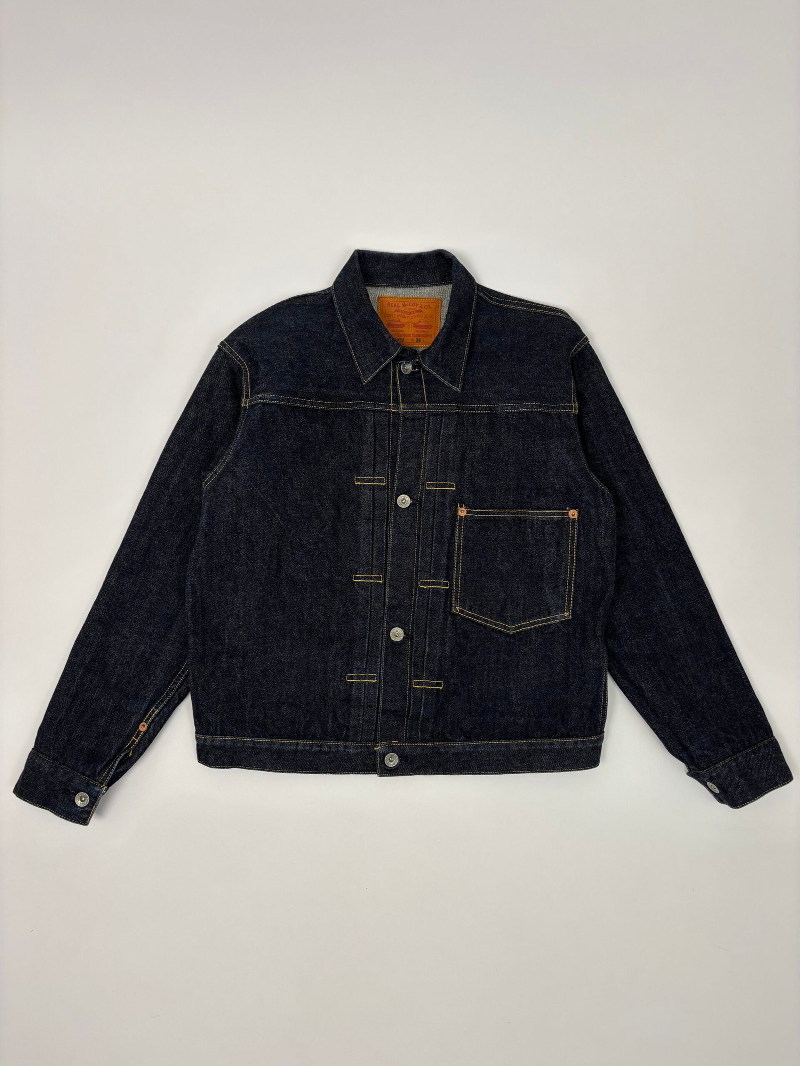 the real mccoy’s ww2 type 1 denim jacket The Real McCoy’s WW2 Type 1 Denim Jacket
