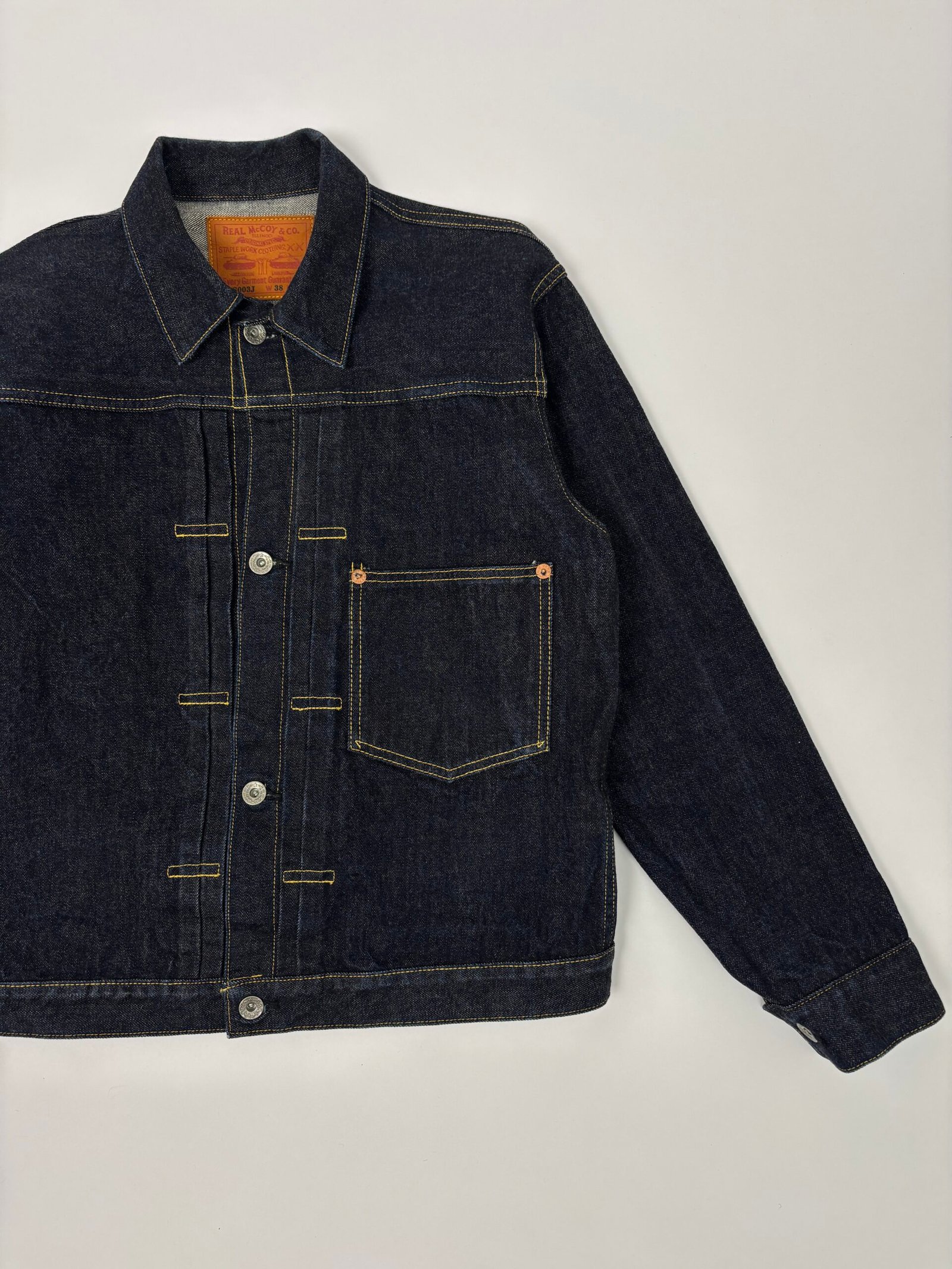 the real mccoy’s ww2 type 1 denim jacket The Real McCoy’s WW2 Type 1 Denim Jacket