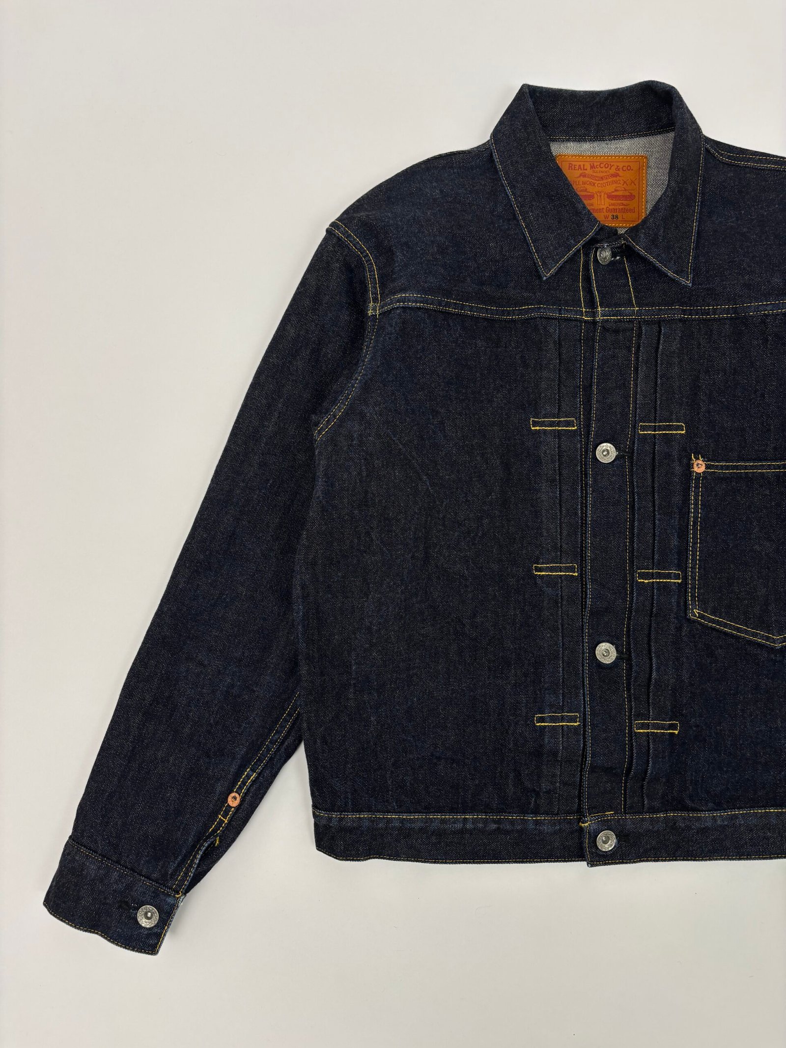 the real mccoy’s ww2 type 1 denim jacket The Real McCoy’s WW2 Type 1 Denim Jacket
