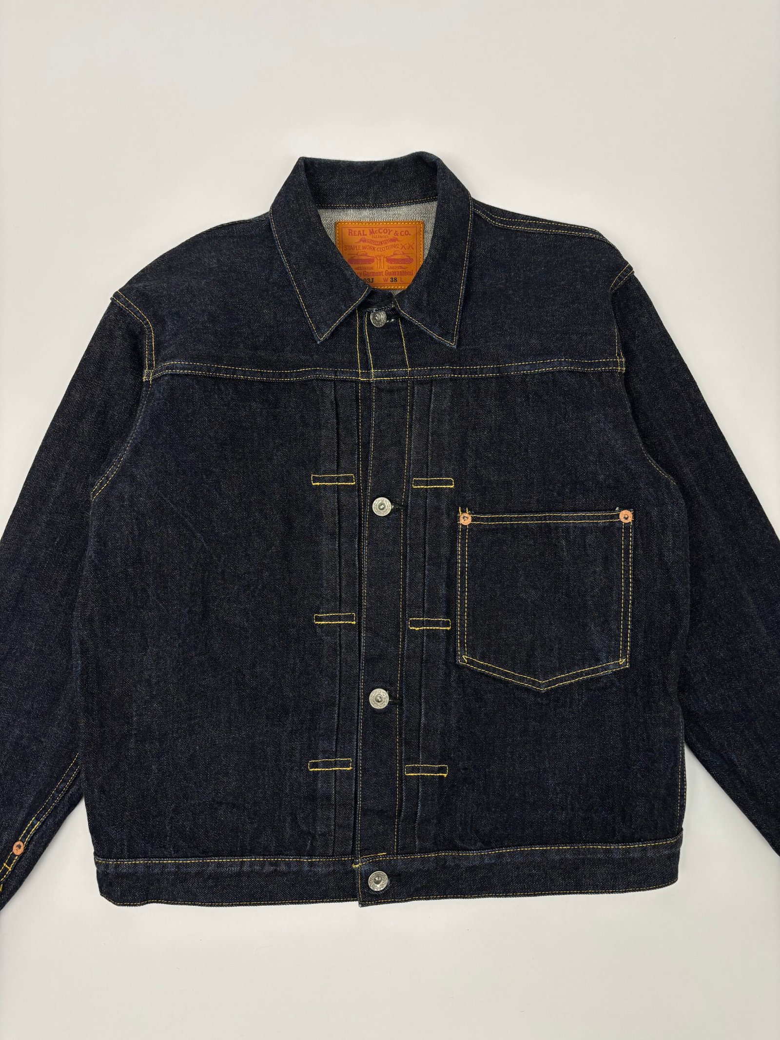 the real mccoy’s ww2 type 1 denim jacket The Real McCoy’s WW2 Type 1 Denim Jacket