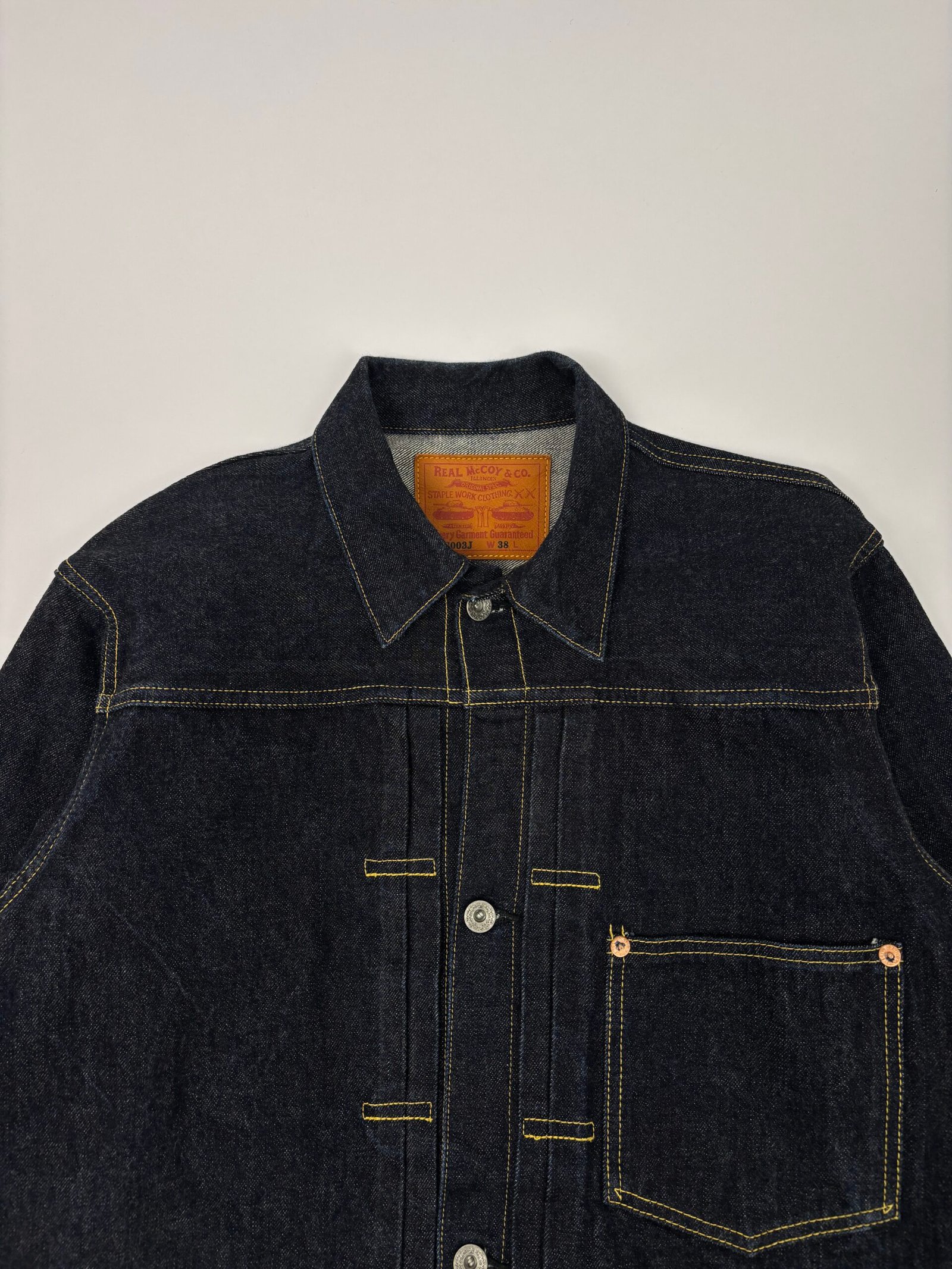 the real mccoy’s ww2 type 1 denim jacket The Real McCoy’s WW2 Type 1 Denim Jacket