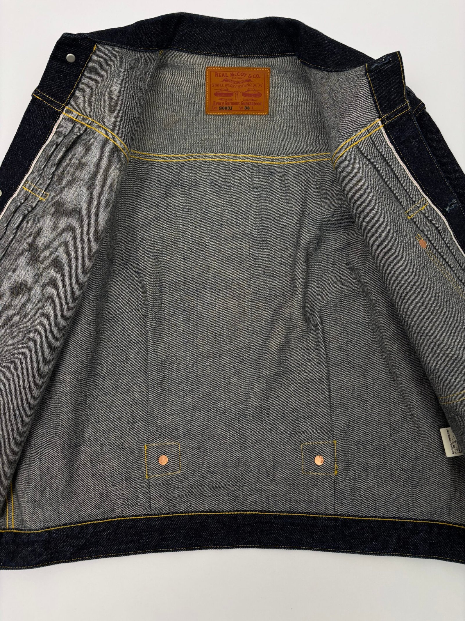 the real mccoy’s ww2 type 1 denim jacket The Real McCoy’s WW2 Type 1 Denim Jacket
