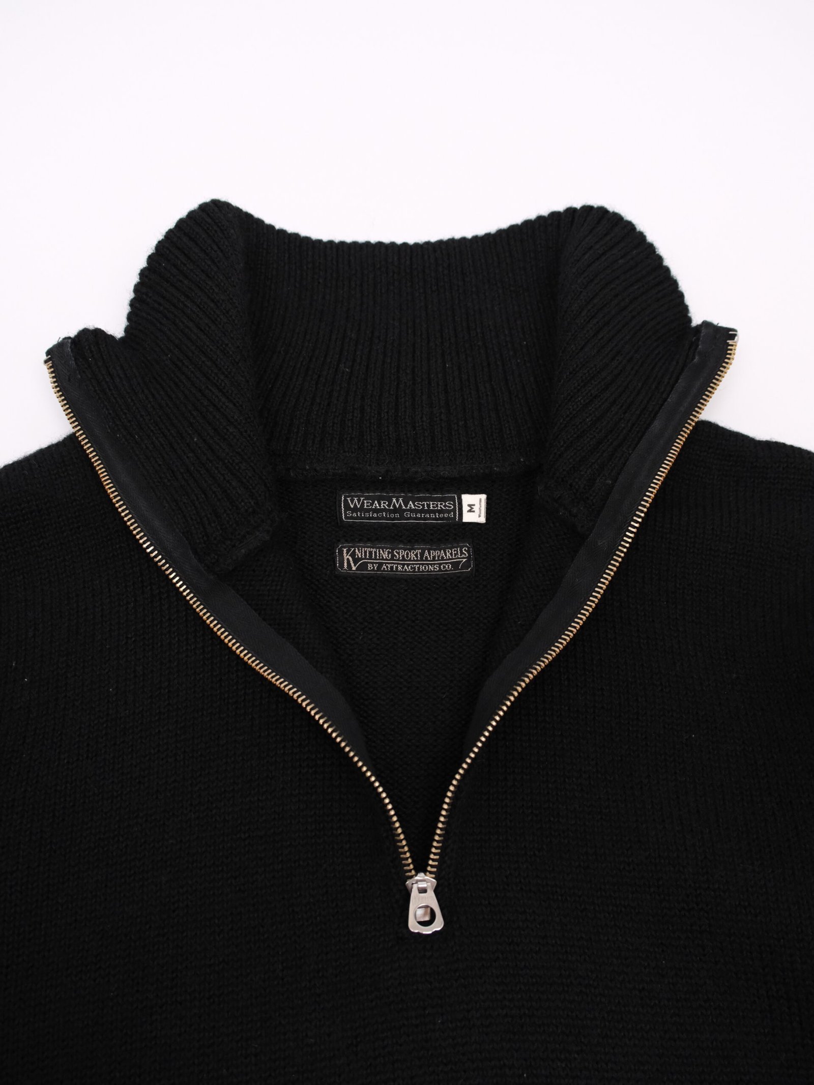 attractions motor turtleneck half zip sweater Attractions WearMasters Half Zip Knit
