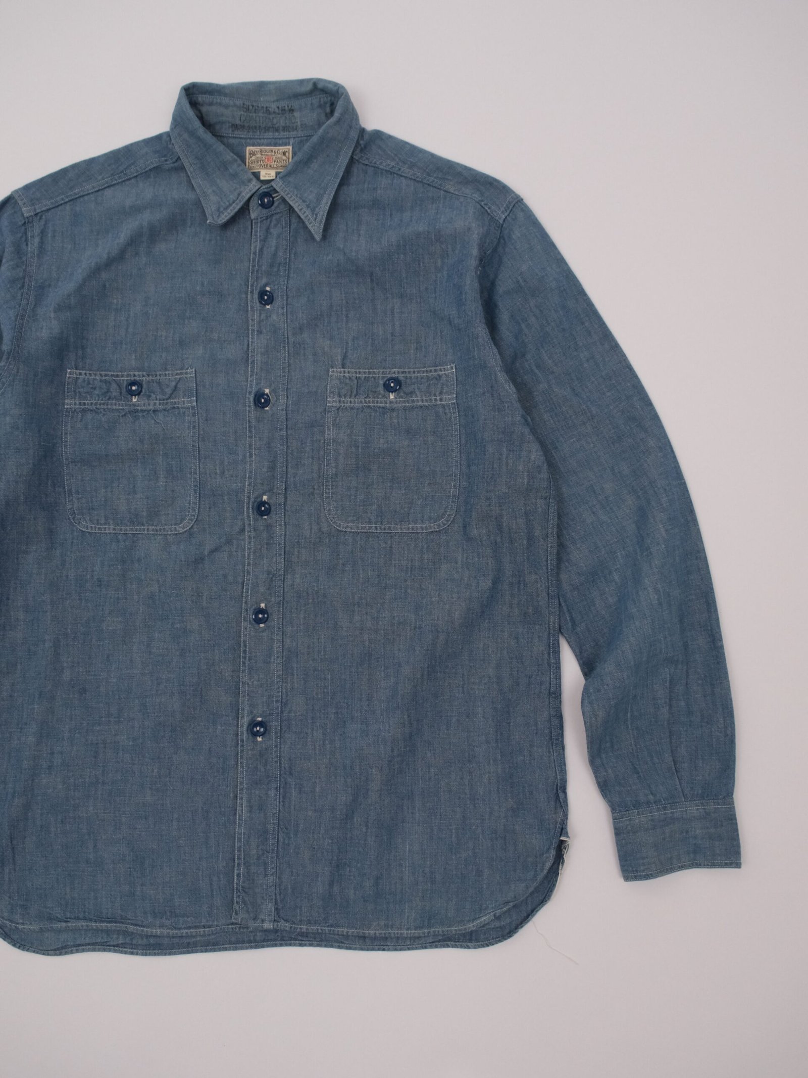 buzz rickson's chambray work shirt Buzz Rickson’s Chambray Work Shirt