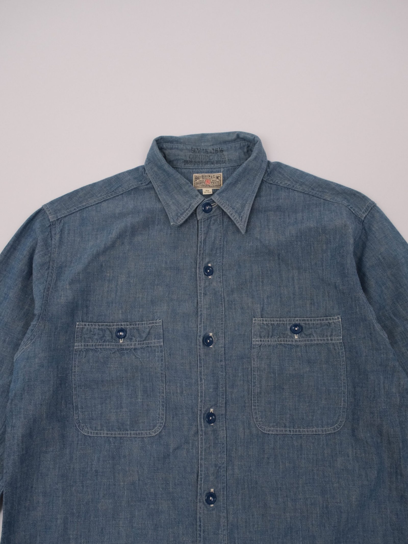 buzz rickson's chambray work shirt Buzz Rickson’s Chambray Work Shirt