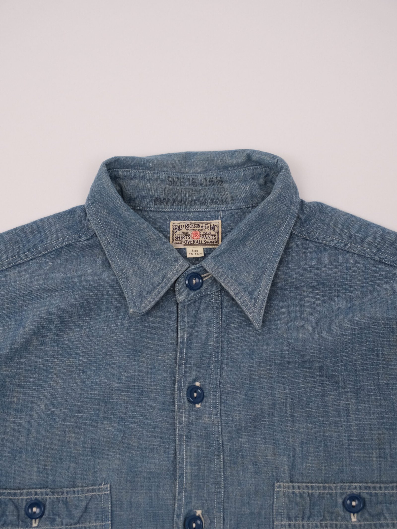 buzz rickson's chambray work shirt Buzz Rickson’s Chambray Work Shirt