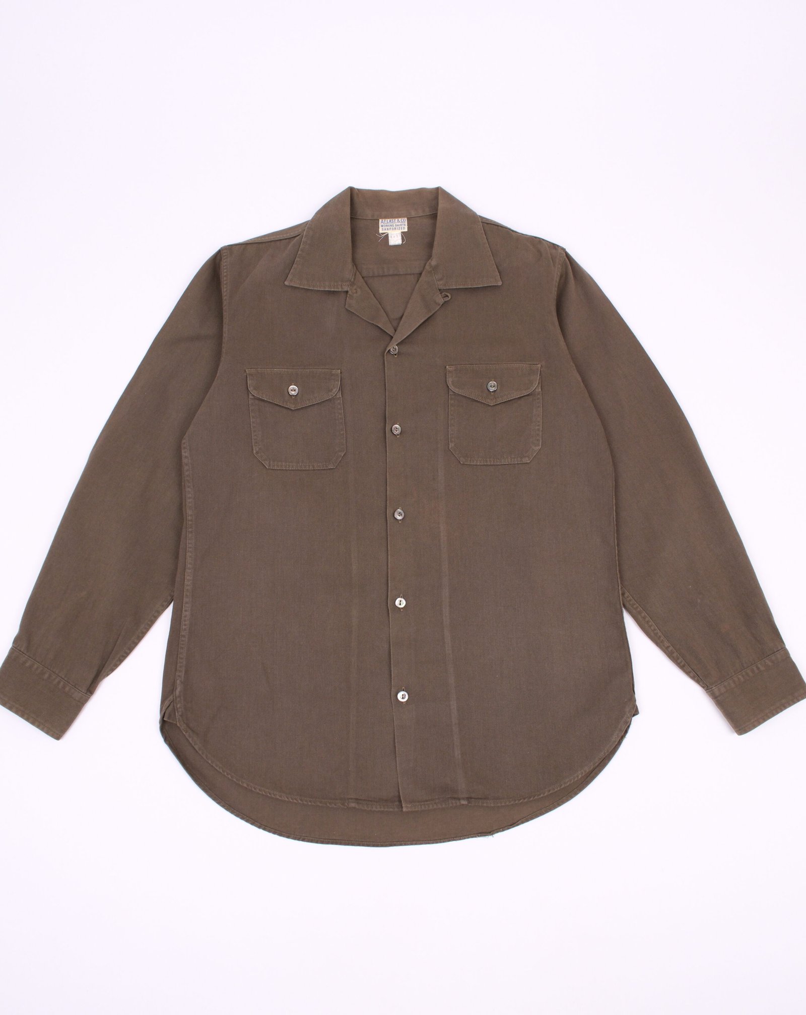 At Last & Co Lot. 393 Open Collar Work Shirt