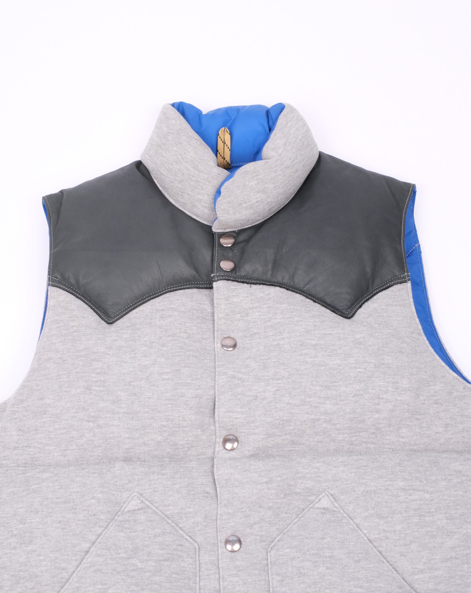 Rocky Mountain Featherbed Down Vest Grey Rocky Mountain Featherbed x Loopwheeler Down Vest