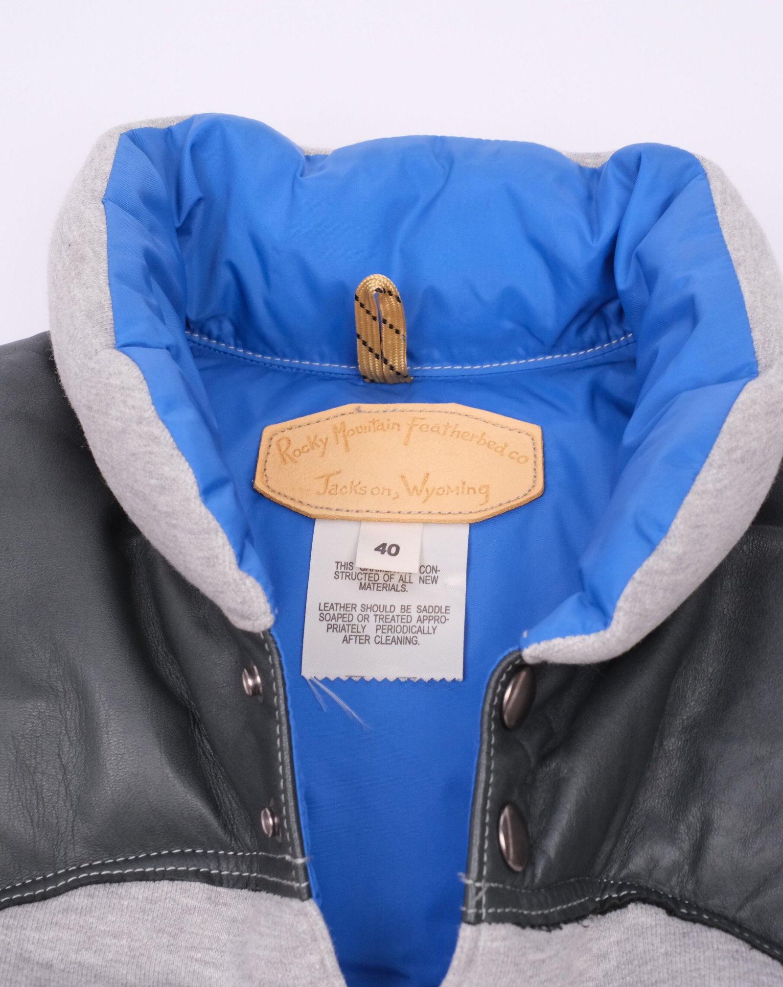 Rocky Mountain Featherbed Down Vest Grey Rocky Mountain Featherbed x Loopwheeler Down Vest