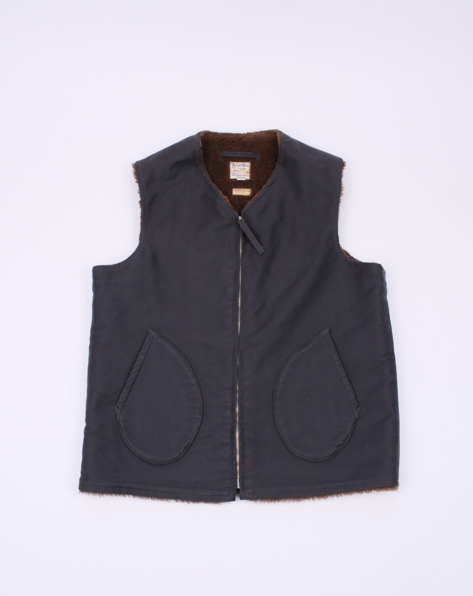 The Real McCoy’s Alpaca Pile-Lined Vest