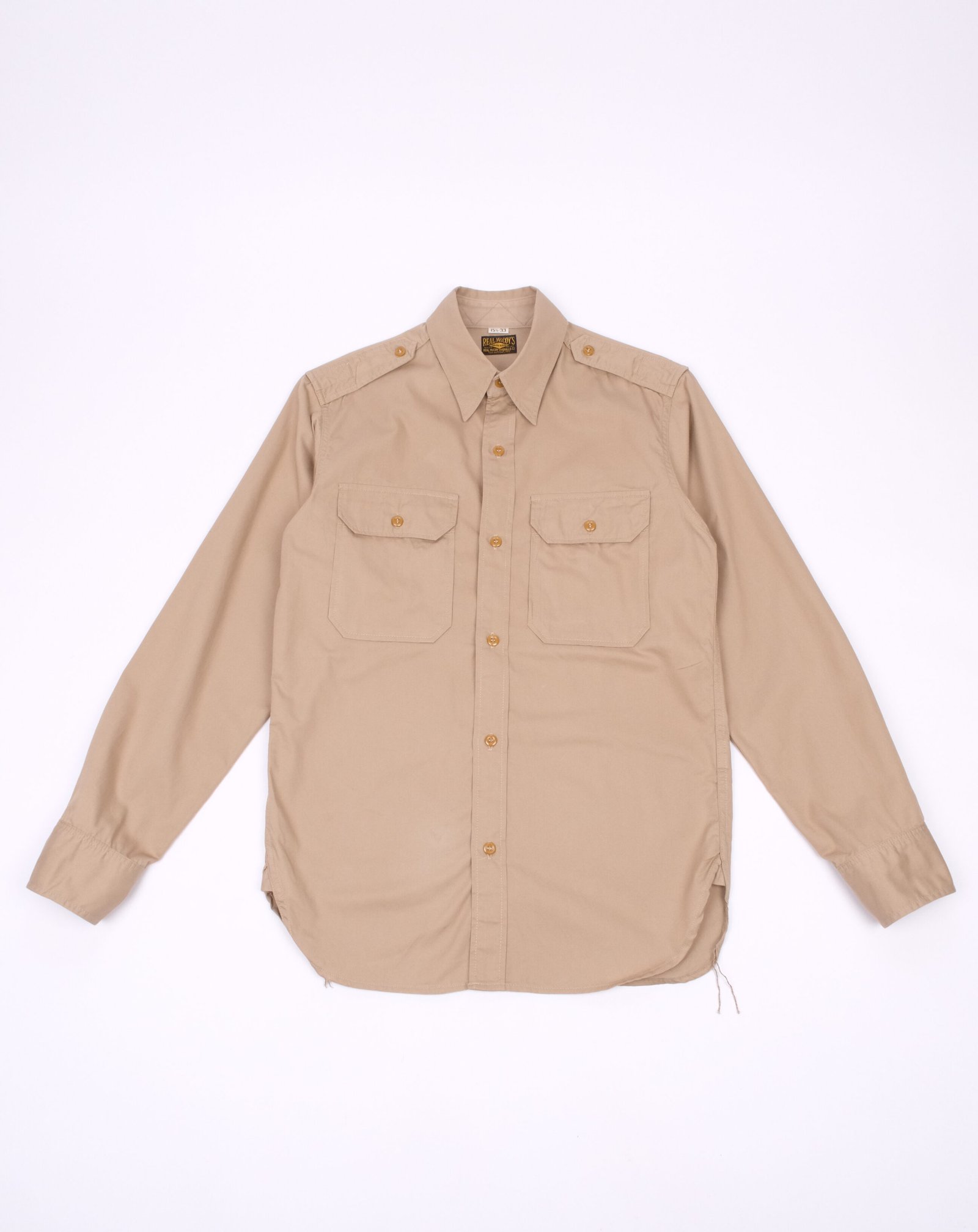 The Real McCoy’s Khaki L/S (Modify) Officer’s Shirt